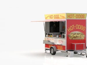 hot dog stand 3D Model