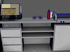 hot dog stand 3D 모델