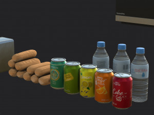 hot dog stand 3D 모델