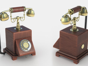 vintage telephone Modèle 3D