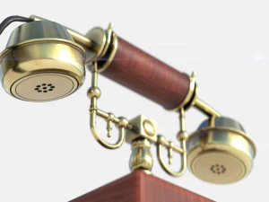 telefone antigo Modelo 3D