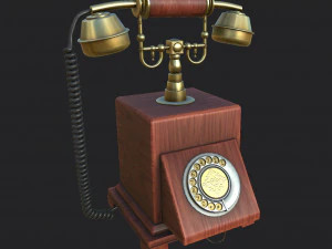 telefone antigo Modelo 3D