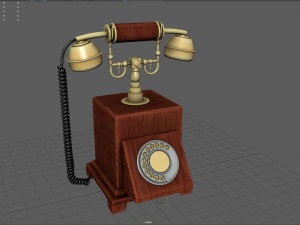 telefone antigo Modelo 3D