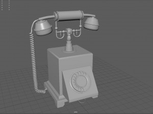 vintage telephone 3D Model
