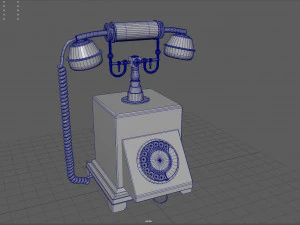 telefone antigo Modelo 3D