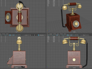 vintage telephone 3D Model