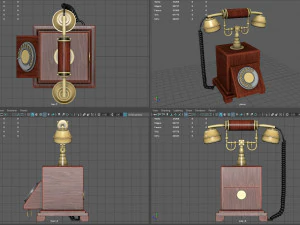 telefone antigo Modelo 3D