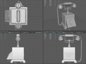 vintage telephone 3D Model