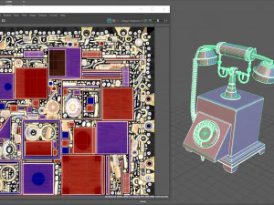 telefone antigo Modelo 3D