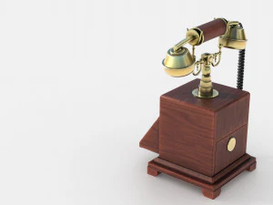 telefone antigo Modelo 3D