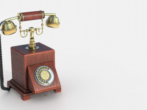 vintage telephone 3D Model