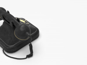 vintage telephone 2 3D Model