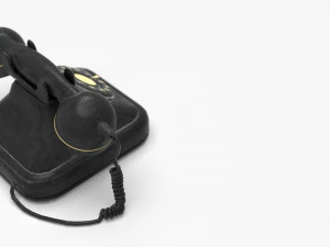 vintage telephone 2 3D Model