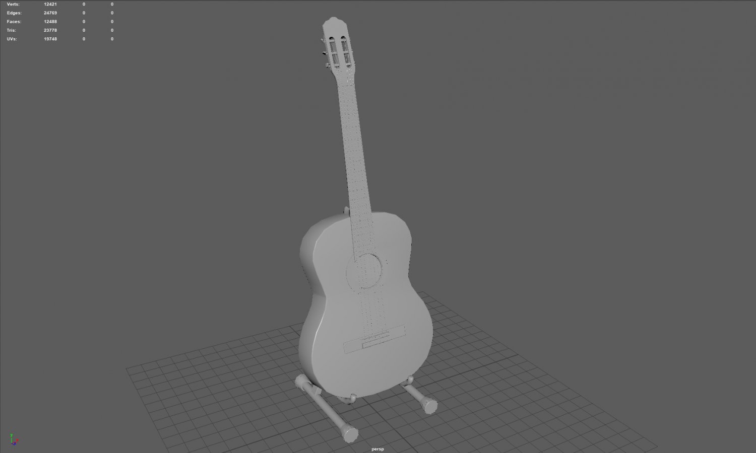 Spanish Guitar 3D Модель In Гитара 3DExport