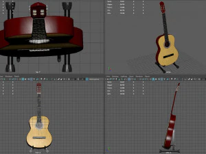 spanish guitar 3D Model