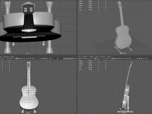 spanish guitar 3D-Modell