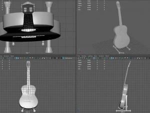spanish guitar 3D Model