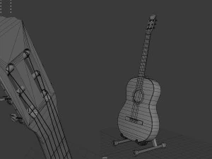 spanish guitar 3D Model