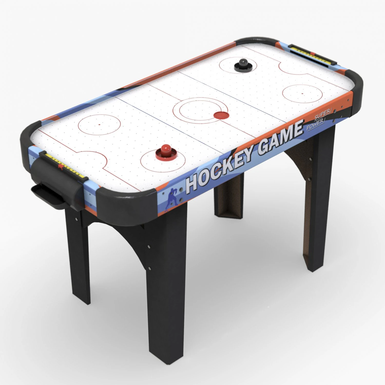 air hockey table 3D Model .c4d .max .obj .3ds .fbx .stl .blend