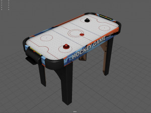 air hockey table 3D 모델