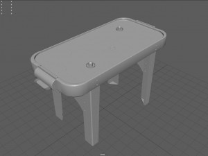air hockey table 3D 모델
