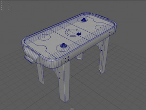 air hockey table 3D 모델