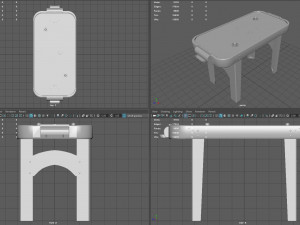 air hockey table 3D 모델