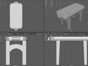 air hockey table 3D Model