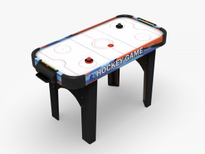 air hockey table 3D 모델