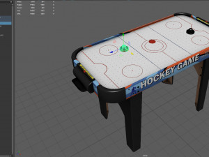 air hockey table 3D 모델