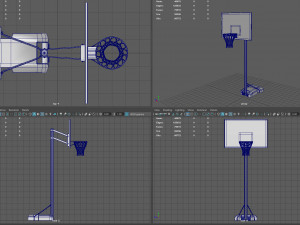basketball basket 3D 模型