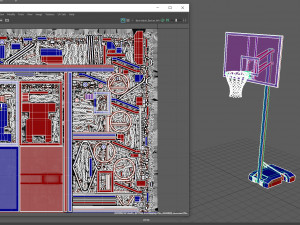 basketball basket 3D 模型
