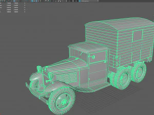 gaz-aaa with shelter 3D Model