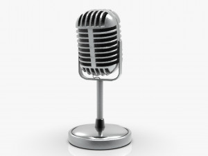 microphone Modelo 3D