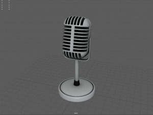 microphone Modelo 3D