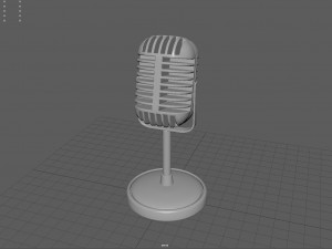 microphone Modelo 3D