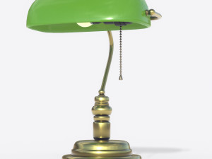 bankers lamp 3D Model