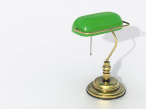 bankers lamp 3D मॉडल