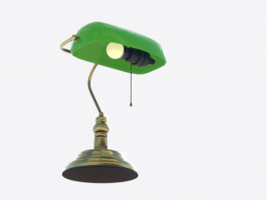 bankers lamp 3D मॉडल