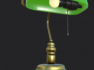 bankers lamp 3D मॉडल