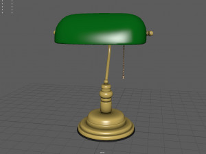 bankers lamp 3D मॉडल