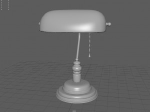 bankers lamp 3D मॉडल