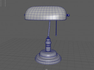 bankers lamp 3D मॉडल