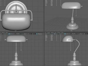 bankers lamp 3D मॉडल