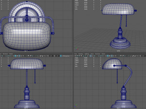 bankers lamp 3D मॉडल