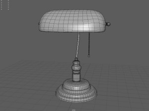 bankers lamp 3D मॉडल
