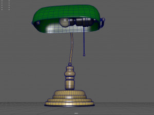 bankers lamp 3D मॉडल