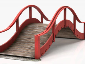 Most Japoński Model 3D