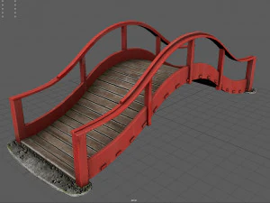 Japanese Bridge 3D Model