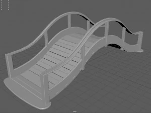 Japanese Bridge 3D Model